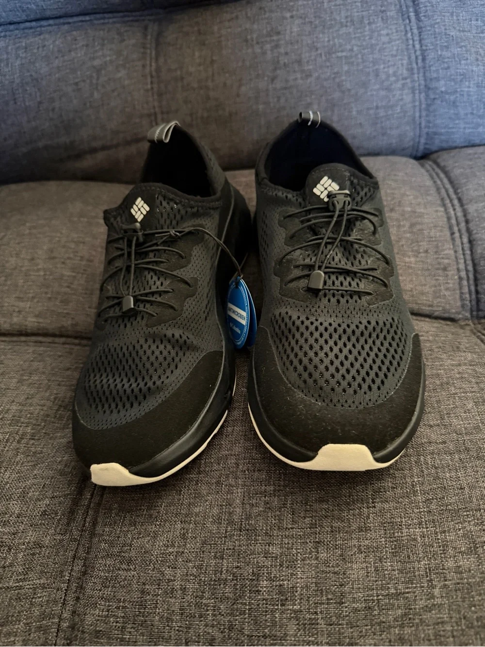 Columbia Men’s Black Slip-On Athletic Sneakers with Quick-Lace